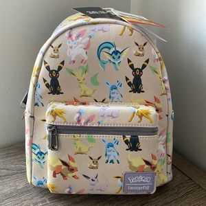 NWT Loungefly Eevee Evolutions / Eeveelutions Watercolor Mini Backpack